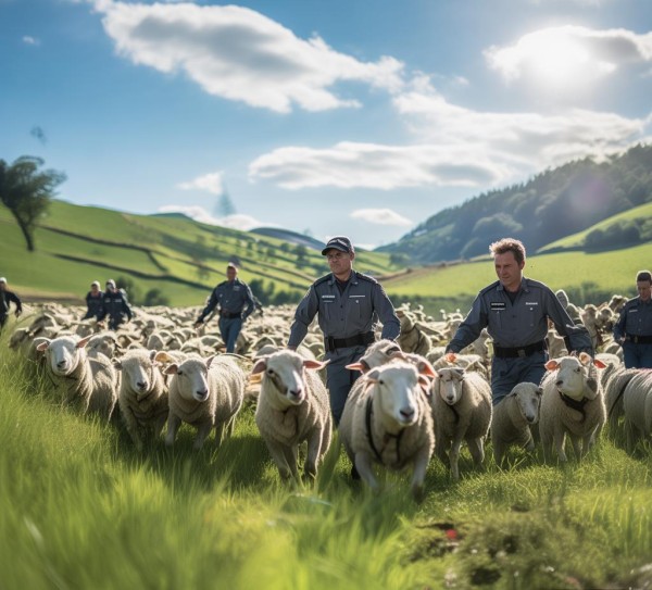 环保局抓羊最新动态图片，生态治理中的特殊行动引发社会关注