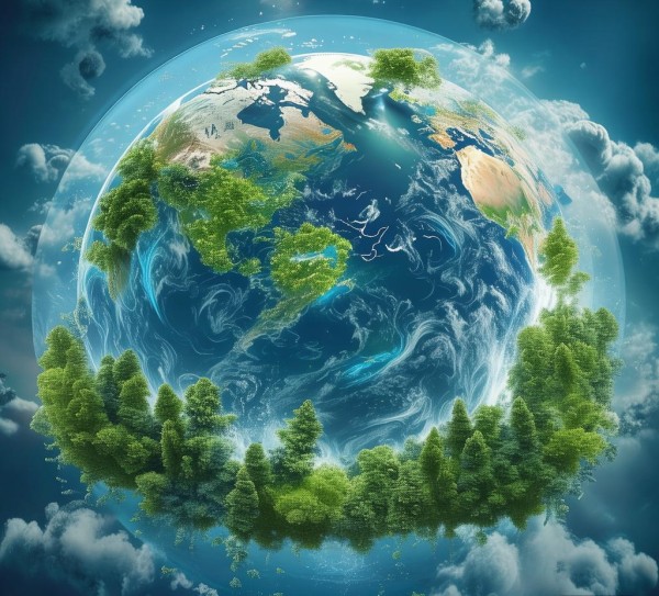 h5环保地球动态海报，以动态视觉唤醒环保意识，让地球之美在指尖流转